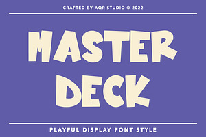 MasterDeck - Playful Display Font