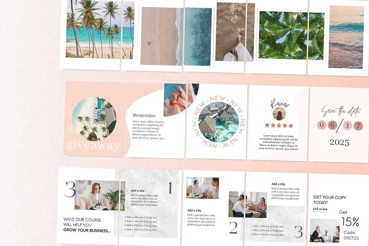 Canva Instagram Carousel Template, a Social Media Template by PittaFinePrint (Photo 9 of 10)