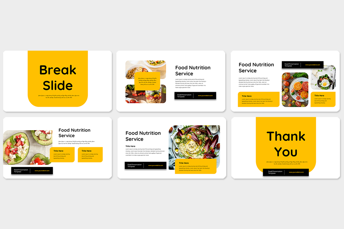 Food Nutrition - PowerPoint Template preview 3