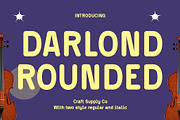 Darlond Rounded, a Sans Serif Font by Craft Supply Co. (Thumbnail 1 of 8)