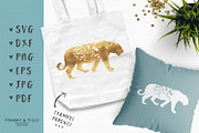 Tiger Silhouette - SVG & Clipart, an Object Graphic by Tommy & Tilly Design (Thumbnail 3 of 4)