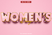 Women's day 3D editable text effect, a Layer Style Add-On by Hello Muh (Thumbnail 1 of 2)