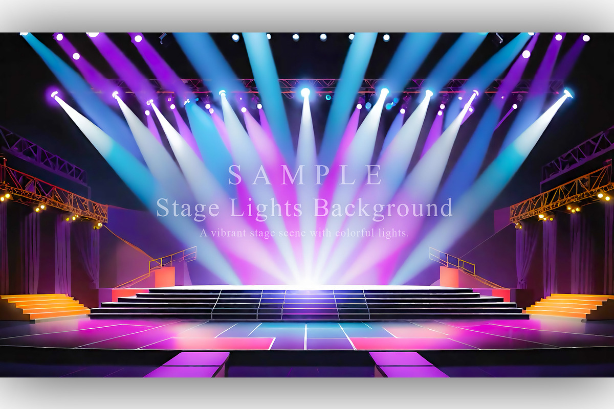 15 Stage Lights Background, a Background Graphic by NOMO DESIGN (Photo 11 of 16)
