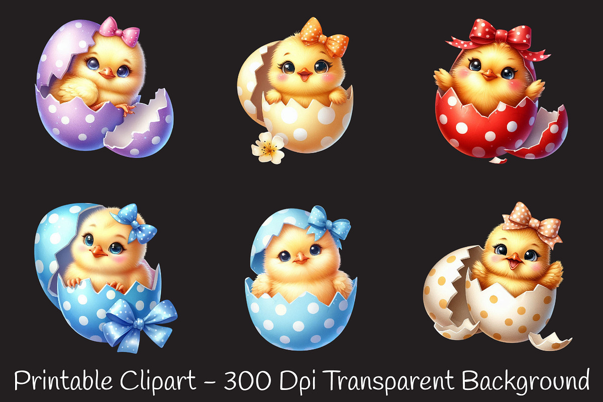 Baby chicken Easter day sublimation, an Illustration by RobertsArt (Photo 5 of 7)