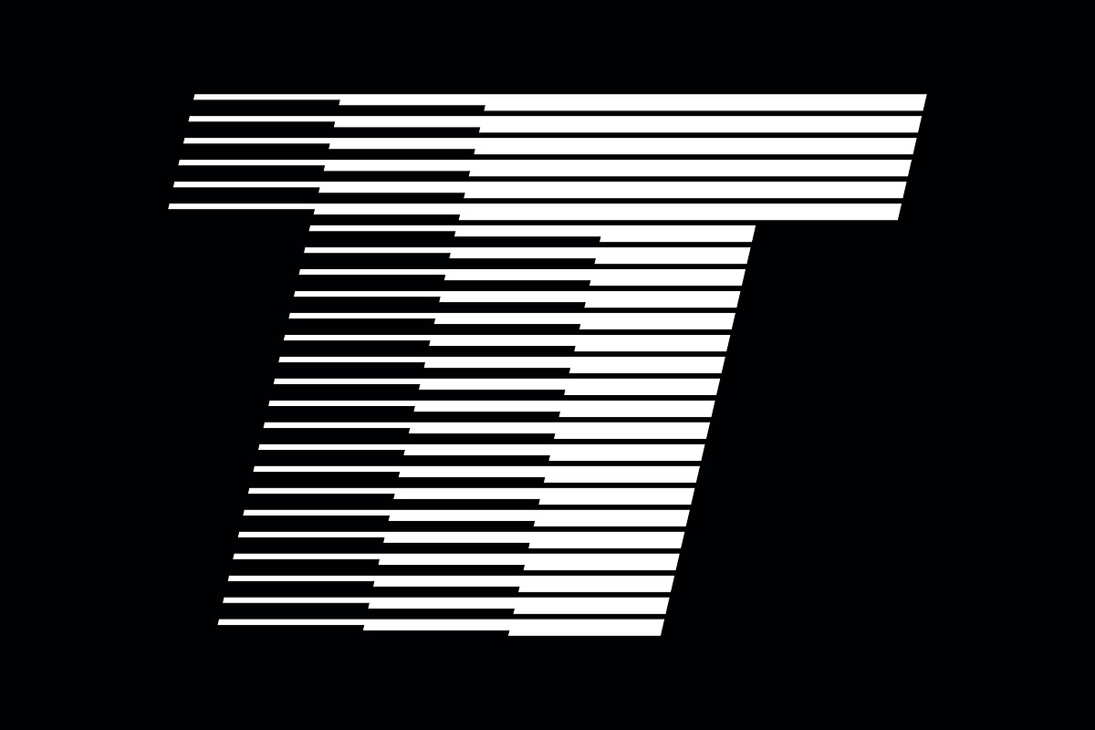 Letter T speed motion lines logo, a Branding & Logo Template by Leksono (Photo 2 of 2)