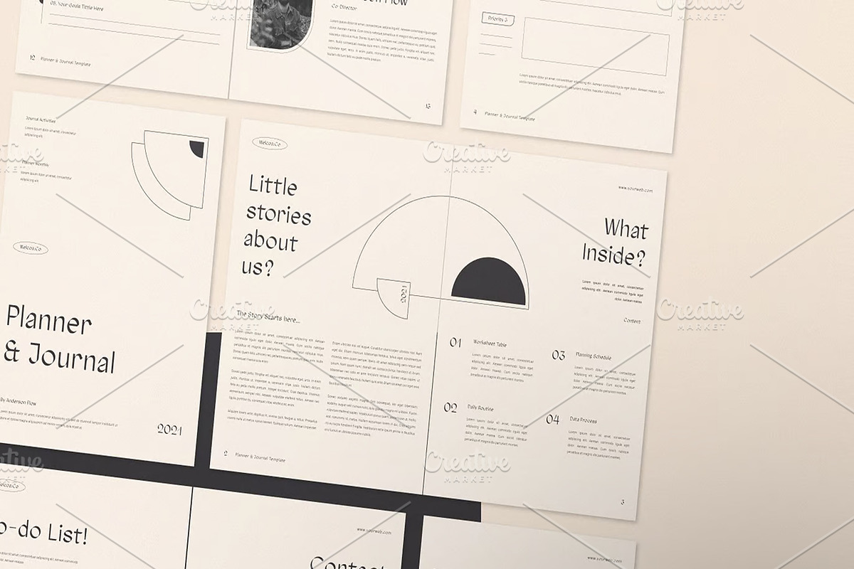 Aesthetic Planner & Journal Full, a Magazine Template by Dimas Rizki Pratama (Photo 4 of 6)