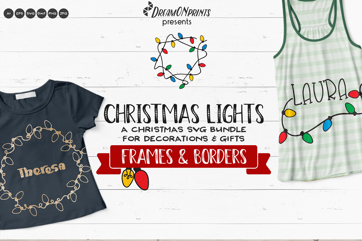 Christmas Lights SVG Bundle Vector, an Illustration by DreamONprints (Photo 2 of 5)