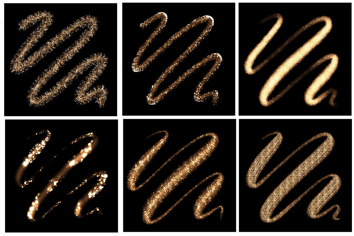 Procreate Glitter Brushes, a Brush Add-On by Elenbushe (Photo 8 of 12)