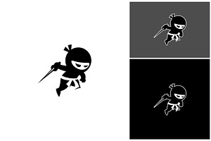 Ninja Action Illustration Logo, a Branding & Logo Template by ika trisiana