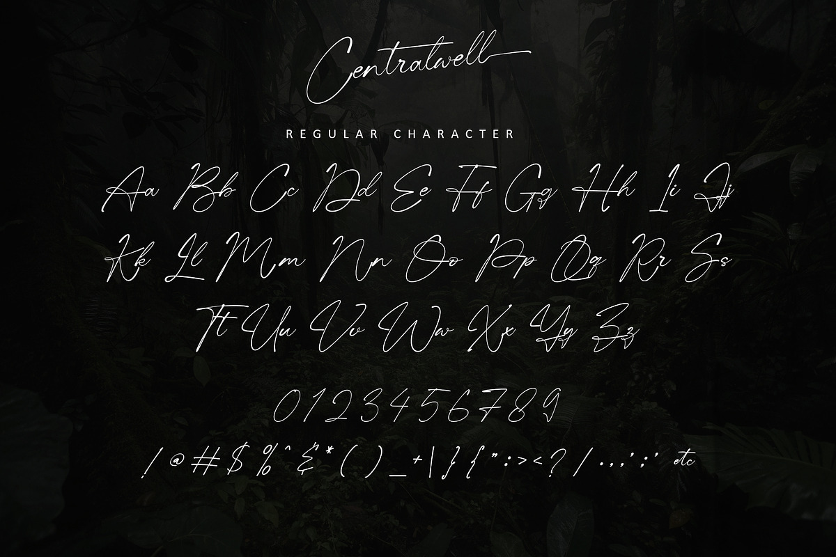 Centralwell, a Handwritten Font by Letterara (Photo 11 of 14)