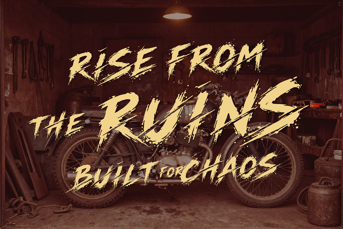 MoonSlash - Raw Cuts Typeface, a Handwritten Font by HypeWorksCo (Photo 10 of 14)