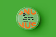 Chewing Tobacco Can Mockup. Top view, a Packaging Mockup by easymock 2 (Thumbnail 9 of 10)