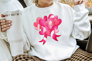 Watercolor Pink Valentines Clipart, an Illustration by Sublimation Artist (Thumbnail 4 of 6)