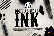 Real Ink Brushes for Procreate, a Brush Add-On by Eliza Moreno Illustration (Thumbnail 1 of 5)