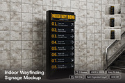 Indoor Wayfinding Signage Mockup, an Advertising Mockup by herutage (Thumbnail 1 of 4)