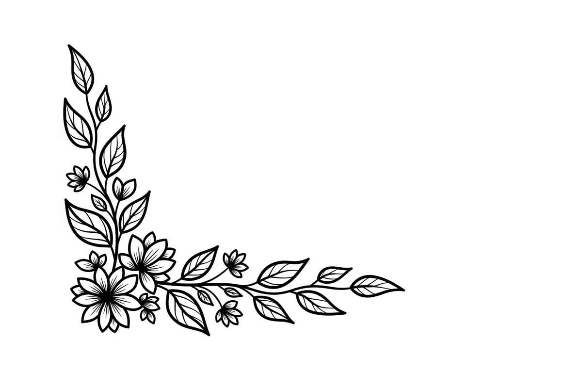Floral Corner Ornament Clipart Bundl, an Illustration by Creativeshirt (Photo 18 of 48)