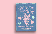 Valentine Night Party Flyer Template, a Flyer Template by megarez (Thumbnail 1 of 3)