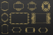 100 Calligraphic Vector Frames Set, a Decorative Illustration by Zver (Thumbnail 6 of 6)