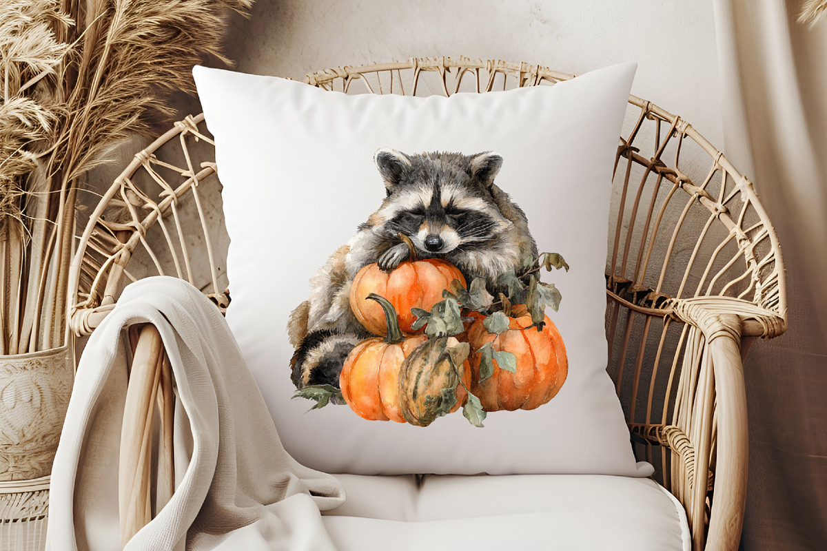 Watercolor Fall Woodland Clipart, an Illustration by Pixels.Craft (Photo 7 of 7)