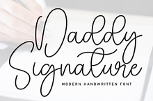 Daddy Signature | Script Font