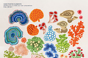 Coral & Moss - Hand-Painted design, a Wallpaper Graphic by ArtPavo (Thumbnail 8 of 10)