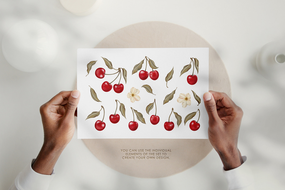 Cherry - Pattern Collection, a Pattern Graphic by PatrushevaYana (Photo 8 of 11)
