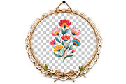 Watercolor Colorful Folk Floral Clip, an Illustration by DreamArtGraphic (Thumbnail 6 of 8)