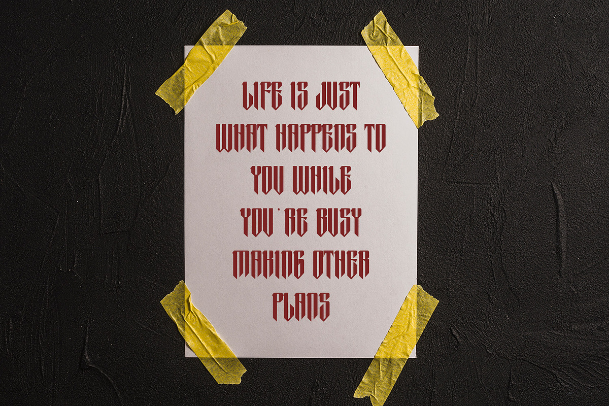 Luparuz Blackletter Display Font, a Blackletter Font by Maulana Creative (Photo 7 of 7)
