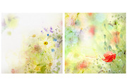 8 WATERCOLOR NATURE BACKGROUNDS, a Texture Graphic by Anna Guz's Store (Thumbnail 5 of 7)