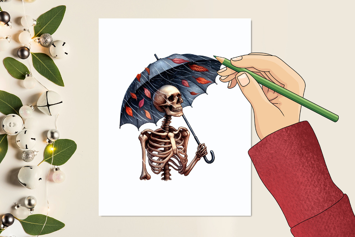 Whimsical Skeleton PNG Bundle, a Graphic by designcity5 (Photo 4 of 5)