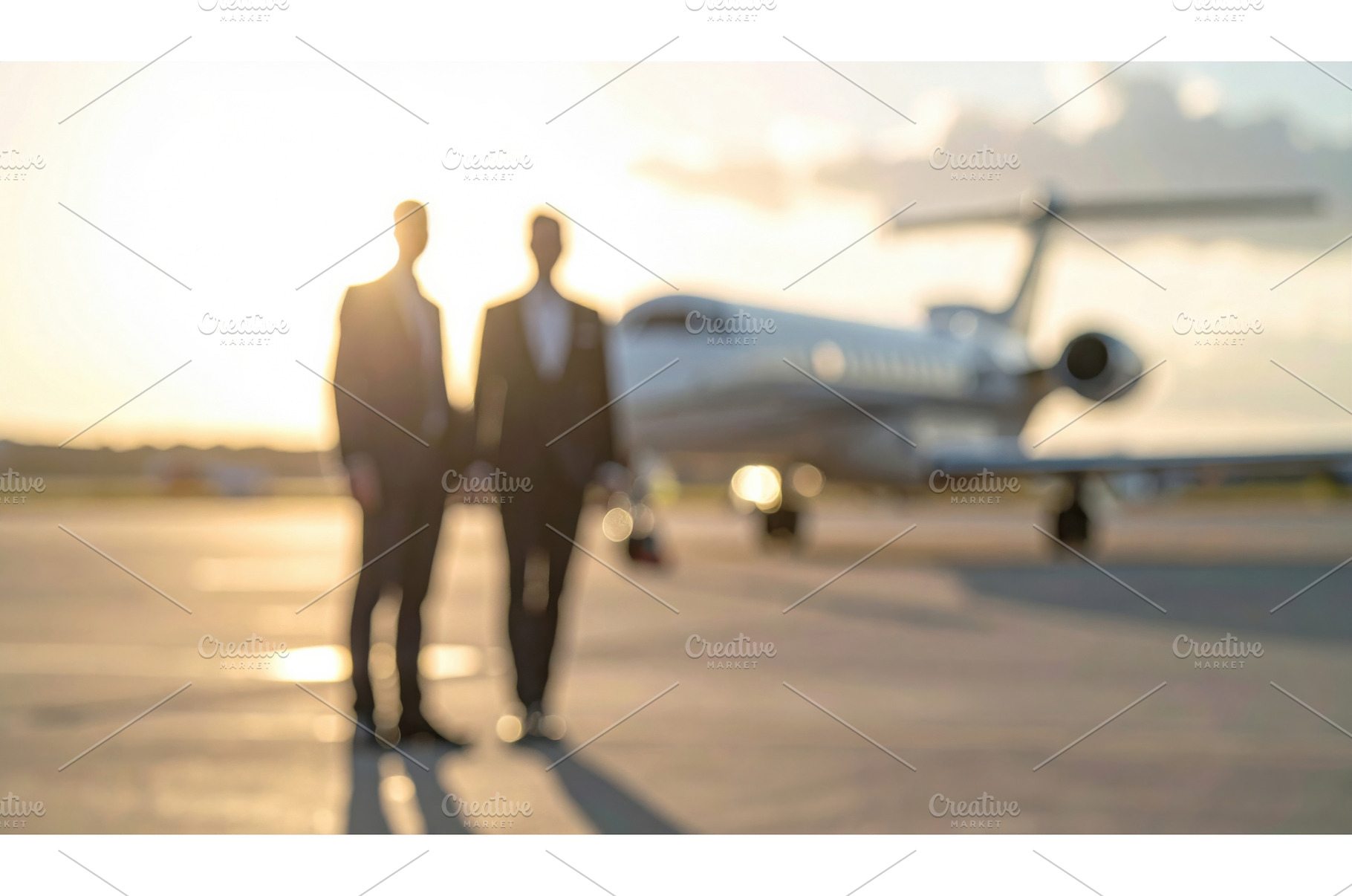 Two businessmen in formal suits, a Transportation Photo by Igor Tichonow