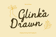 CS Glinka Drawn, a Script Font by Craft Supply Co. (Thumbnail 1 of 8)