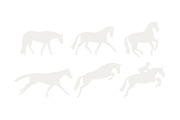 Horse Silhouette Vector Drawings, an Icon by Leah Suzanne (Thumbnail 2 of 3)