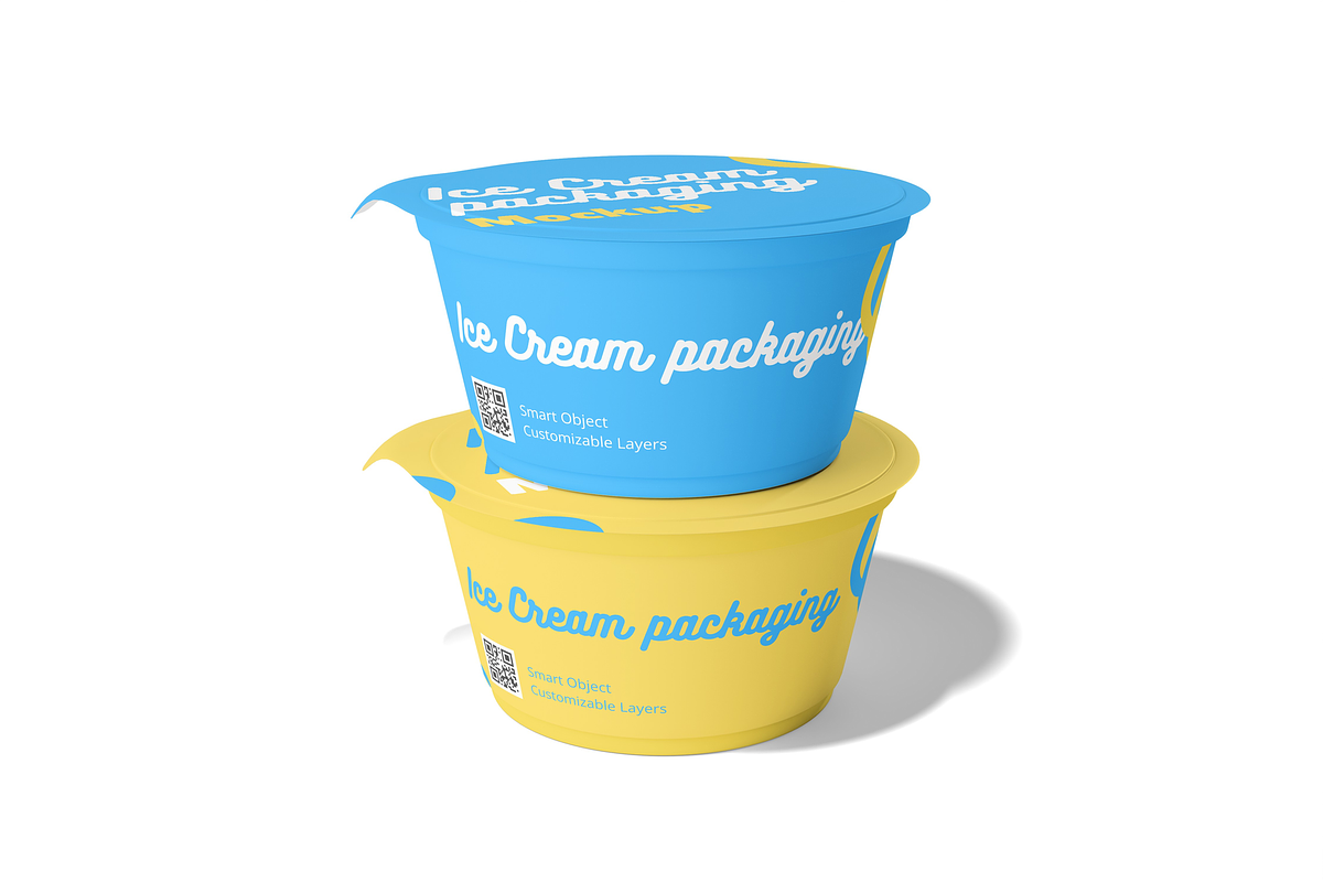Ice Cream Packaging Mockup, a Packaging Mockup by DSNA Mockup (Photo 2 of 5)