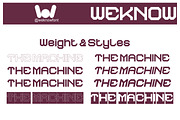 The Machine Font, a Sans Serif Font by weknow (Thumbnail 7 of 8)