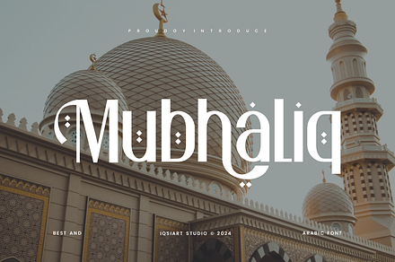 Mubhaliq - Arabic Font, a Sans Serif Font by Iqsiart Studio