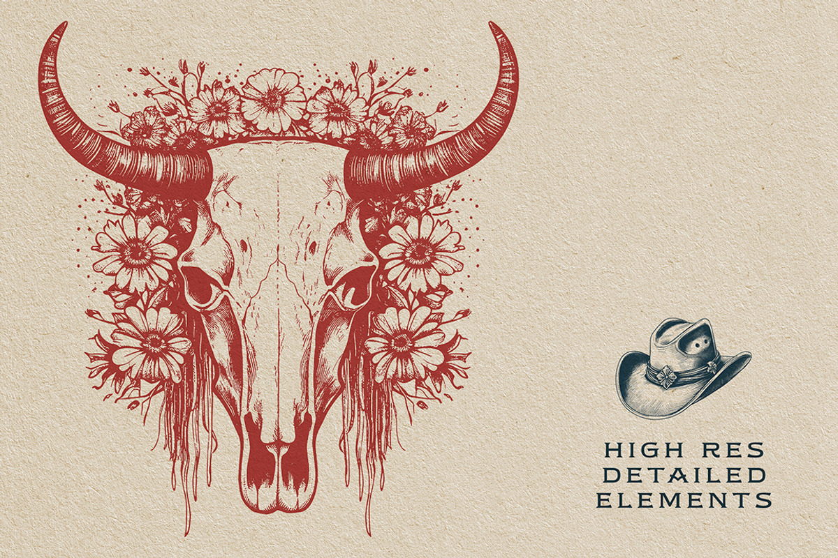 Vintage Cowgirl Design Elements, a Graphic by The Rusty Press (Photo 3 of 4)