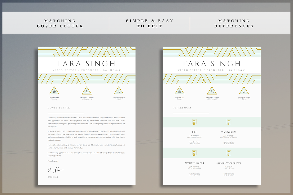 Beautiful CV Template, a Resume Template by introDuice - CV / Resumes (Photo 5 of 7)