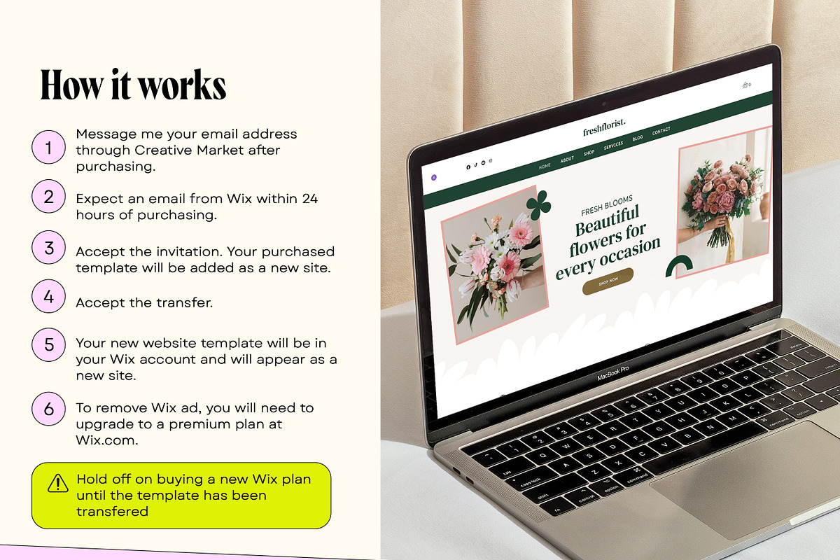 Wix Studio Florist, a Wix Template by Template Twist Shop (Photo 5 of 9)