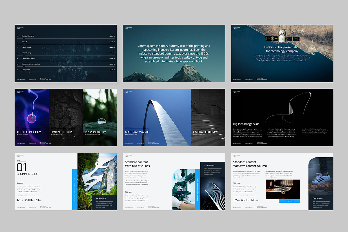 Excalibur Keynote template, a Presentation Template by JustHex (Photo 6 of 6)
