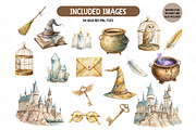 Wizard School Clipart Bundle, an Illustration by TatiMockup (Thumbnail 2 of 4)