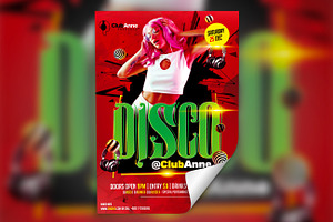 Disco Club Party Flyer, a Flyer Template by GladicMonster