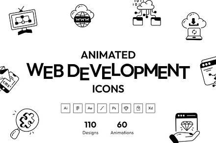 Animated Web Development Icons, an Icon by Vectors Market