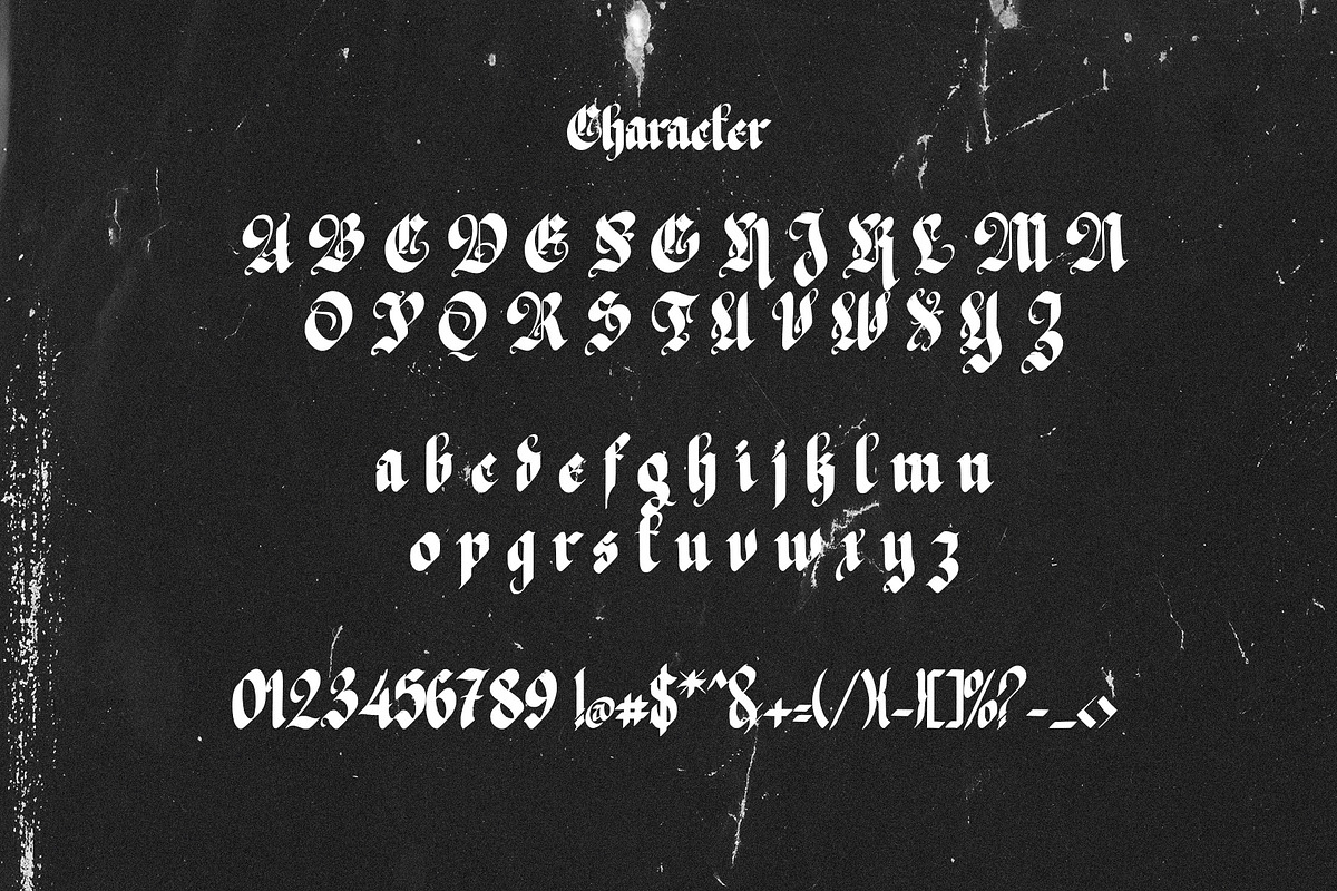 The Great Kingdom - Blackletter Font, a Blackletter Font by Idealeksis Studio (Photo 5 of 9)