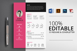 CV Resume Template Word