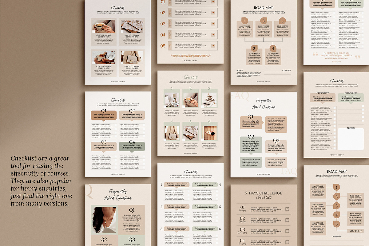 4 in 1 Course Creator Super Bundle E, a Magazine Template by Mirazz