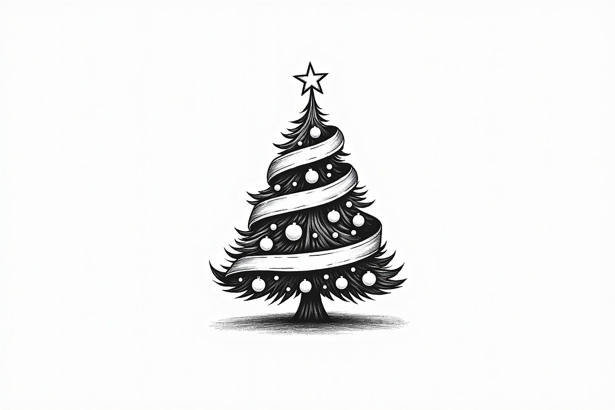 Holiday Window Christmas Tree Bundle, an Illustration by Amazin_art (Photo 7 of 21)