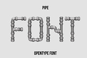 Pipe Font, a Font by Handmadefont (Thumbnail 1 of 9)