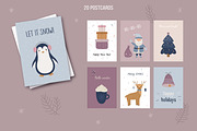 Merry Christmas. Cards & patterns, an Animal Illustration by Guvi-Design (Thumbnail 7 of 10)