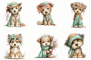Whimsical Summer Dogs clipart, an Illustration by Designworld (Thumbnail 4 of 5)